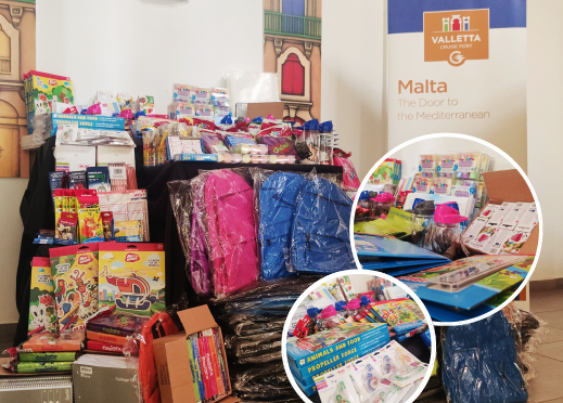 The Valletta Cruise Port Social Club organises a back-to-school campaign  